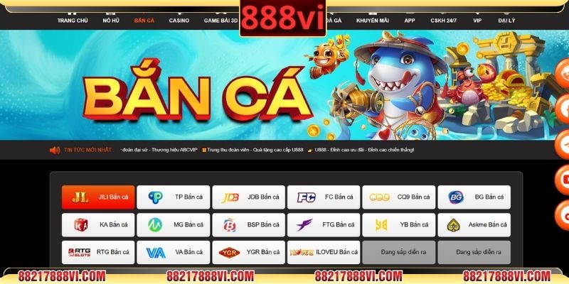 Bắn cá 888VI đại dương sống động, chân thực