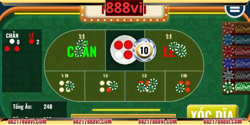 Hướng dẫn cách đặt cược trong luật chơi xóc đĩa