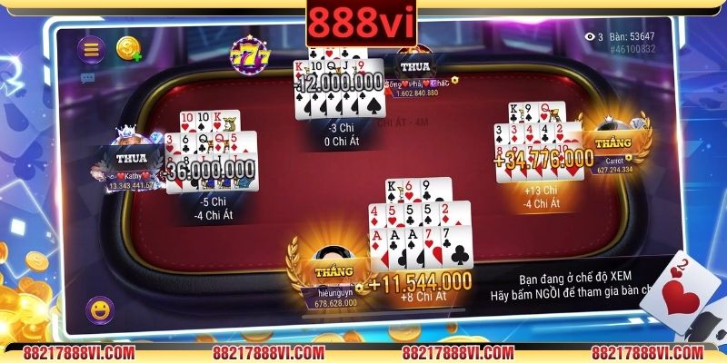 Tham gia ngay vào ván bài xì tố 7 cây căng thẳng